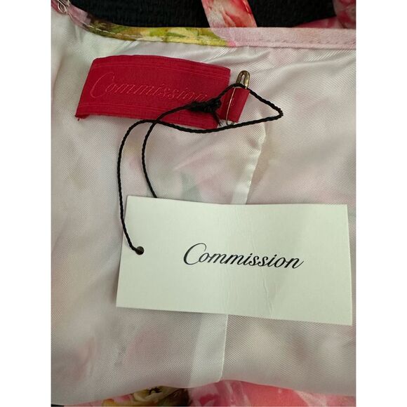 COMMISSION PINK BRALETTE PURSE DRESS IN PINK GARDEN - Picture 9 of 9